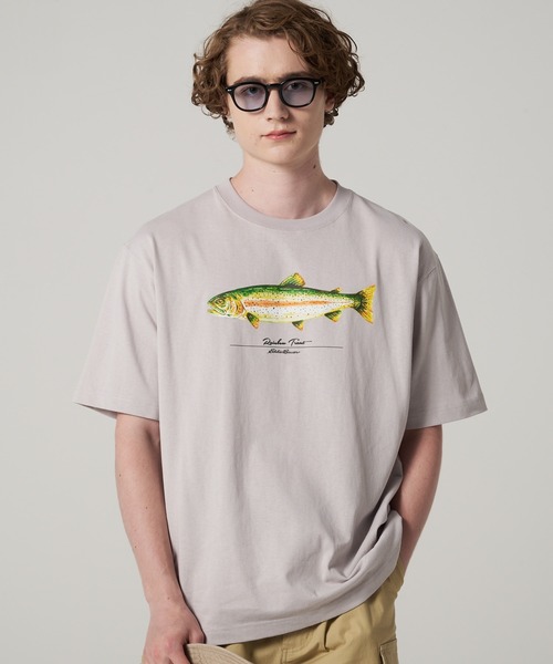 Eddie Bauer(エディーバウアー)の「フィッシュ プリント Tシャツ(Tシャツ/カットソー・メンズ・ミント/ホワイト/グレー・L/M/XL/S/XXL)」の16枚目の写真