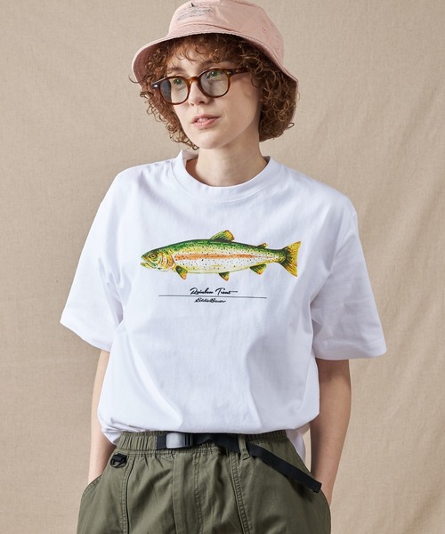 Eddie Bauer(エディーバウアー)の「フィッシュ プリント Tシャツ(Tシャツ/カットソー・メンズ・ミント/ホワイト/グレー・L/M/XL/S/XXL)」の15枚目の写真