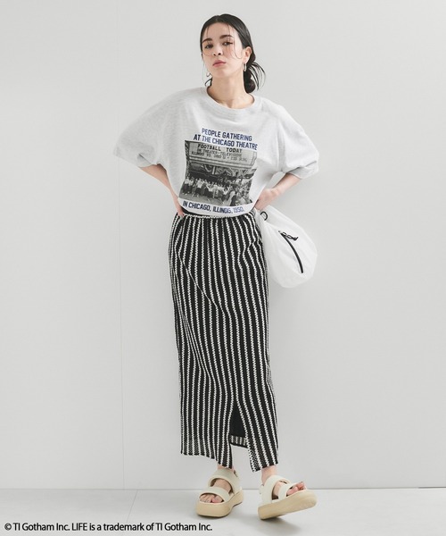 GOOD ROCK SPEED(グッドロックスピード)の「【GOOD ROCK SPEED】LIFE Tee(Tシャツ/カットソー・レディース・ブラック/ホワイト/ライトグレー・FREE)」の4枚目の写真