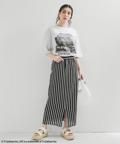 GOOD ROCK SPEED(グッドロックスピード)の「【GOOD ROCK SPEED】LIFE Tee(Tシャツ/カットソー・レディース・ブラック/ホワイト/ライトグレー・FREE)」の5枚目の写真