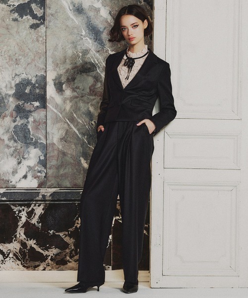 セール】ウールシルク テーラードジャケット（テーラードジャケット