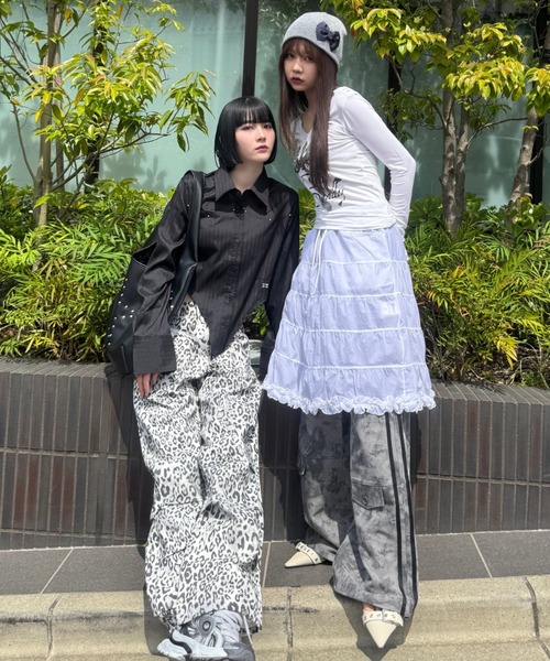 SETUPEXE（セットアップイーエックスイー）の「STAR JACQUARD PANTS（その他パンツ・レディース・チャコール・フリー）」の4枚目の写真