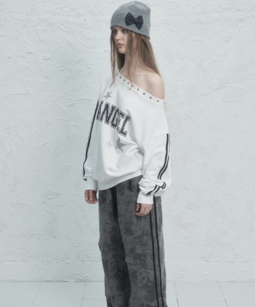 SETUPEXE（セットアップイーエックスイー）の「STAR JACQUARD PANTS（その他パンツ・レディース・チャコール・フリー）」の2枚目の写真