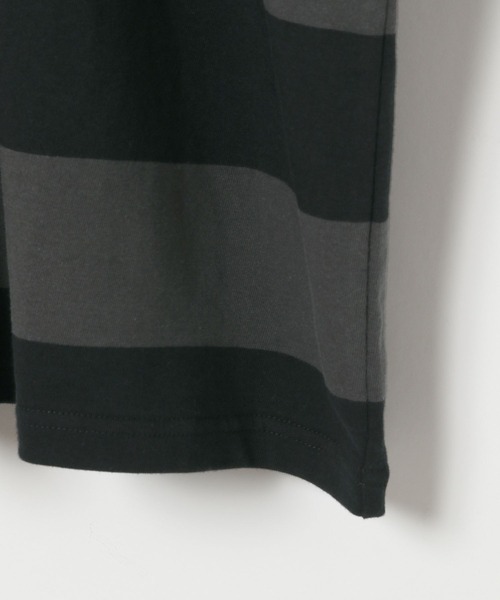 AMERICAN RAG CIE(アメリカンラグシー)の「【AMERICAN RAG CIE】ラグビーシャツ(ユニセックス)(その他トップス・レディース・ネイビー/グレー・MEDIUM/LARGE)」の10枚目の写真