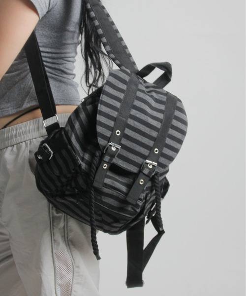 リュック　y2k Y2K? Fossil F2 Genuine Classic Black RuckSack Style