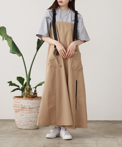 【Since Then】セレブリティ スタイル サスペンダー ワンピース サスペンダー Since Then(シンスゼン) ワンピース(レディース