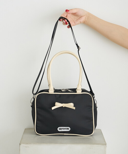 FREAK'S STORE（フリークスストア）の「OUTDOOR PRODUCTS × FREAK'S STORE/アウトドアプロダクツ 別注 リボン付きナイロンボストンバッグ（ボストンバッグ・レディース・ブラック/ブラウン・ONE SIZE）」の11枚目の写真