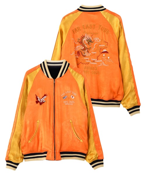 AVIREX スカジャン（別珍） SOUVENIR COLLECTION》FADED VELVETEEN SUKA JACKET / フェイ
