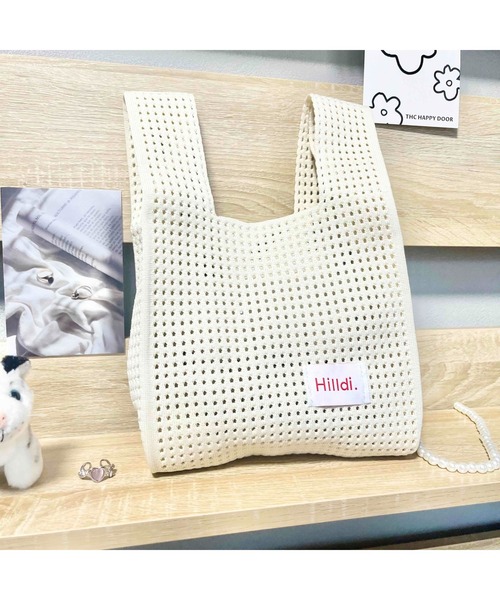 tone(トーン)の「【88eighty-eight】シンプルレトロミニニットハンドバッグ【import】(MA)(ハンドバッグ・レディース・ブラック/ホワイト・FREE)」の3枚目の写真