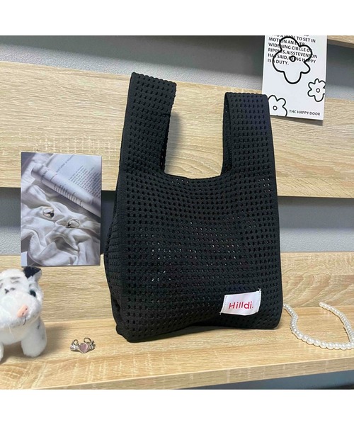 tone(トーン)の「【88eighty-eight】シンプルレトロミニニットハンドバッグ【import】(MA)(ハンドバッグ・レディース・ブラック/ホワイト・FREE)」の10枚目の写真