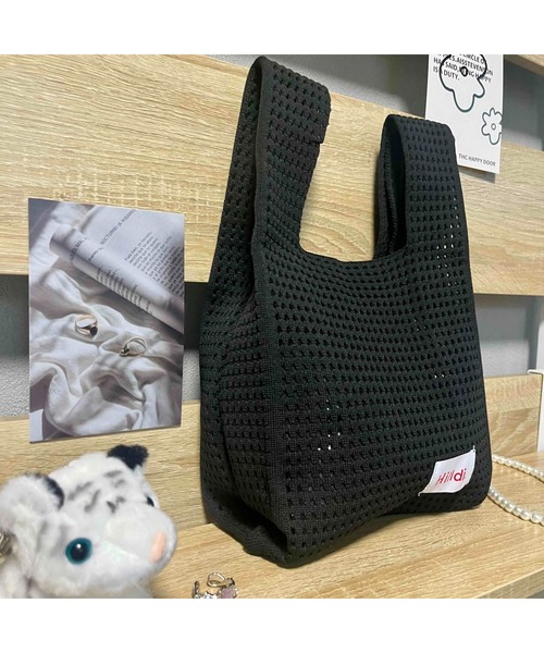 tone(トーン)の「【88eighty-eight】シンプルレトロミニニットハンドバッグ【import】(MA)(ハンドバッグ・レディース・ブラック/ホワイト・FREE)」の11枚目の写真