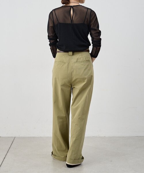 SHENERY（シーナリー）の「シアードットカットソー（Tシャツ/カットソー・レディース・オフホワイト/ブラック/ベージュ・FREE）」の5枚目の写真