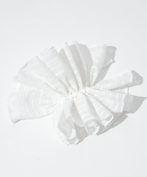 flower(フラワー)の「フレンチシュシュ(シュシュ・レディース・ブルー/ホワイト・FREE)」の13枚目の写真