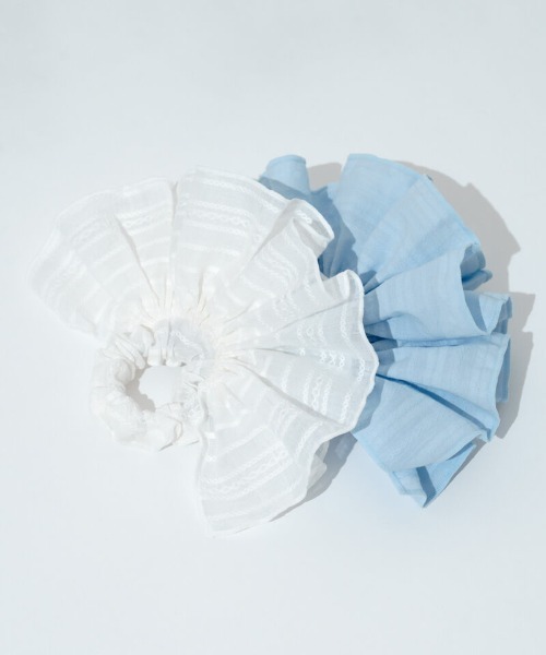 flower(フラワー)の「フレンチシュシュ(シュシュ・レディース・ブルー/ホワイト・FREE)」の22枚目の写真