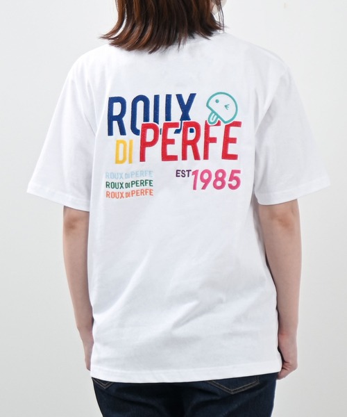 Felt-Maglietta（フェルトマリエッタ）の「[ROUXDI PERFE ルゥディパフィー]カラフルロゴ刺繍Tシャツ（Tシャツ/カットソー・メンズ・ホワイト・SMALL/MEDIUM/LARGE）」の3枚目の写真
