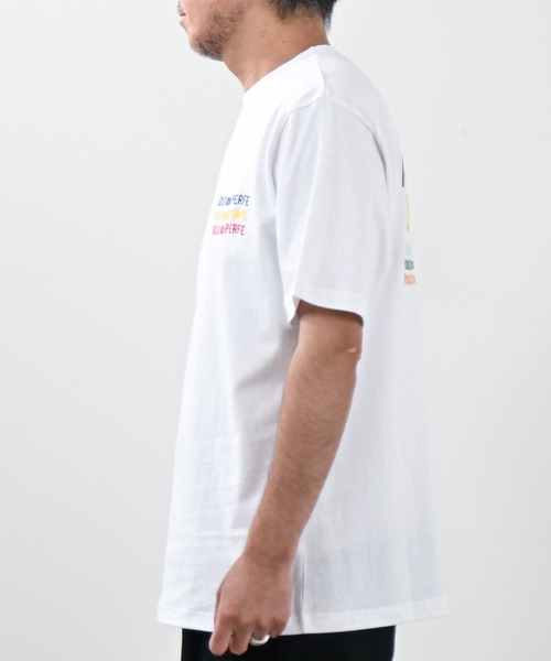Felt-Maglietta（フェルトマリエッタ）の「[ROUXDI PERFE ルゥディパフィー]カラフルロゴ刺繍Tシャツ（Tシャツ/カットソー・メンズ・ホワイト・SMALL/MEDIUM/LARGE）」の6枚目の写真
