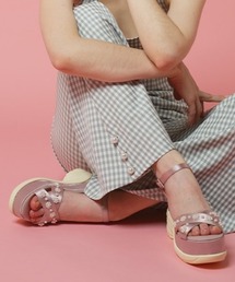 honeymihoney ハニーミーハニー リボンウェッジサンダル セール】pearl wedge sandal(サンダル)|HONEY MI HONEY