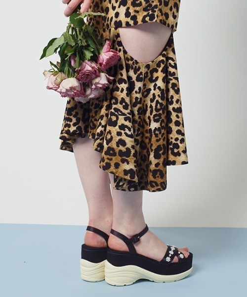 HONEY MI HONEY（ハニーミーハニー）の「pearl wedge sandal（サンダル・レディース・ピンク/ブラック・L/M/S）」の11枚目の写真