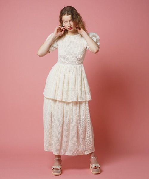 HONEY MI HONEY（ハニーミーハニー）の「pearl wedge sandal（サンダル・レディース・ピンク/ブラック・L/M/S）」の12枚目の写真