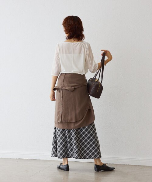 RIVE DROITE(リヴドロワ)の「【鮮度抜群】チェックバイヤススカート(スカート・レディース・ブラック/ブルー・38/36)」の21枚目の写真