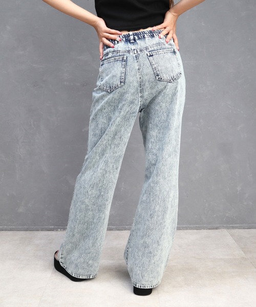 CECIL McBEE(セシルマクビー)の「10ozデニムフレアパンツ(デニムパンツ・レディース・ライトブルー/ブラック/ネイビー・LARGE/MEDIUM)」の21枚目の写真