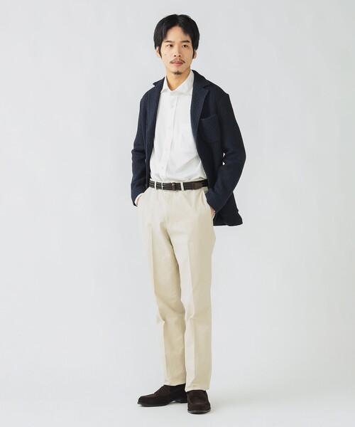 BEAMS HEART（ビームスハート）の「ウールブレンドニット 2ボタン ジャケット 25FW【ストレッチ】（テーラードジャケット・メンズ・ブラック/ネイビー・SMALL/MEDIUM/LARGE/X-LARGE）」の8枚目の写真