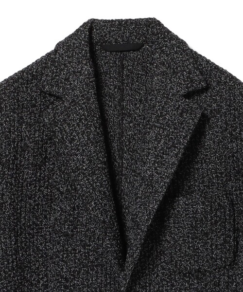 BEAMS HEART（ビームスハート）の「ウールブレンドニット 2ボタン ジャケット 25FW【ストレッチ】（テーラードジャケット・メンズ・ブラック/ネイビー・SMALL/MEDIUM/LARGE/X-LARGE）」の13枚目の写真