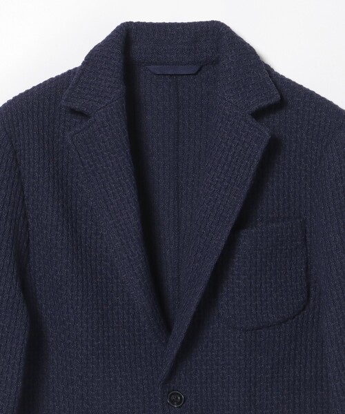 BEAMS HEART（ビームスハート）の「ウールブレンドニット 2ボタン ジャケット 25FW【ストレッチ】（テーラードジャケット・メンズ・ブラック/ネイビー・SMALL/MEDIUM/LARGE/X-LARGE）」の18枚目の写真