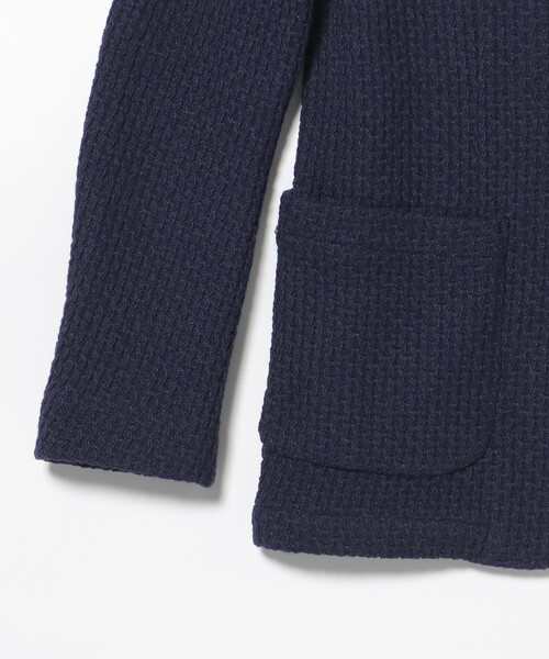 BEAMS HEART（ビームスハート）の「ウールブレンドニット 2ボタン ジャケット 25FW【ストレッチ】（テーラードジャケット・メンズ・ブラック/ネイビー・SMALL/MEDIUM/LARGE/X-LARGE）」の19枚目の写真