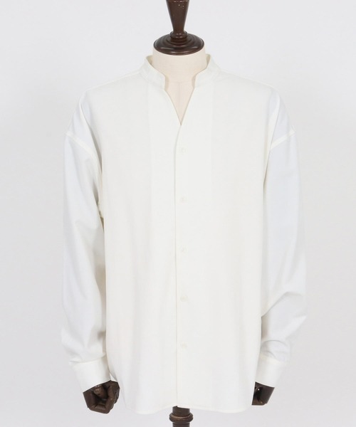 Magine(マージン)の「ms6179-TR Skipper Shirt スキッパーシャツ(シャツ/ブラウス・メンズ・ホワイト/ネイビー/ブラック・46/44/48)」の12枚目の写真