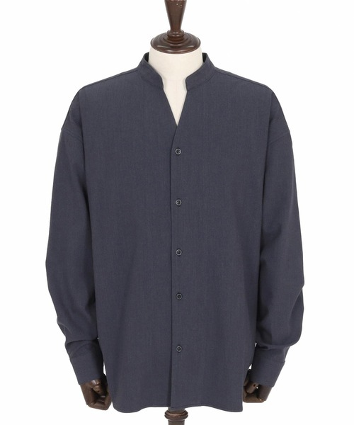 Magine(マージン)の「ms6179-TR Skipper Shirt スキッパーシャツ(シャツ/ブラウス・メンズ・ホワイト/ネイビー/ブラック・46/44/48)」の10枚目の写真