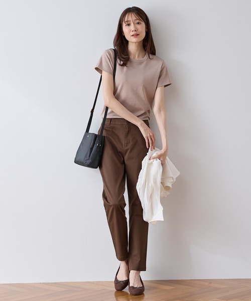 Honeys(ハニーズ)の「チノテーパード(股下66cm)(チノパンツ・レディース・ネイビー/モカ/ブラック/ライトベージュ/カーキ/ブラウン・3L/L/LL/M/S)」の14枚目の写真