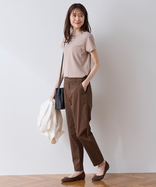 Honeys(ハニーズ)の「チノテーパード(股下66cm)(チノパンツ・レディース・ネイビー/モカ/ブラック/ライトベージュ/カーキ/ブラウン・3L/L/LL/M/S)」の15枚目の写真