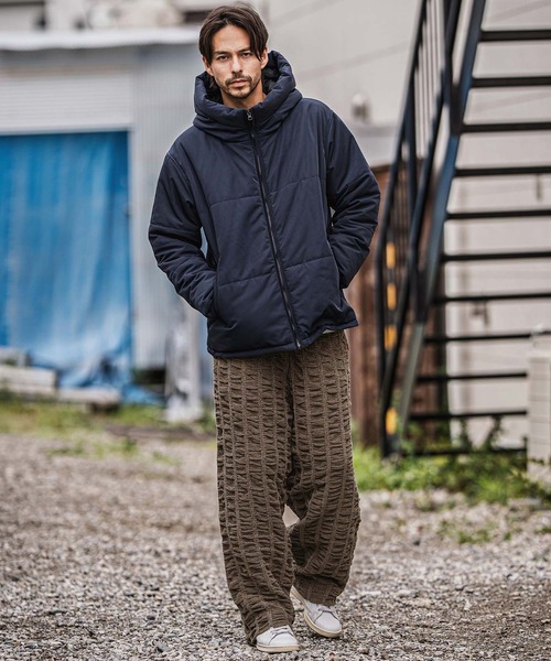 CAMBIO(カンビオ)の「mp13921-Floating Jacquard Mole Knit Wide Straight Pants ニットパンツ(その他パンツ・メンズ・ブラック/カーキ/チャコール/キナリ・S/M/L)」の8枚目の写真