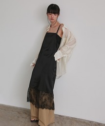 TENTO（テント）の「レースコンビ キャミソールワンピース（ワンピース）」