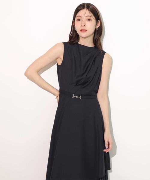 アルテソワリュクス　イタリーアート調プリントドレープワンピースQVCレッド系42 セール】トッコクローゼット tocco closet フォックス＆フラワー