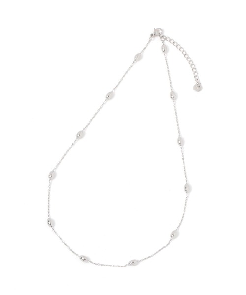 Andemiu（アンデミュウ）の「ステンレスボールスネーク2連ネックレス583906（ネックレス・レディース・ベージュ/ライトグレー・FREE）」の5枚目の写真