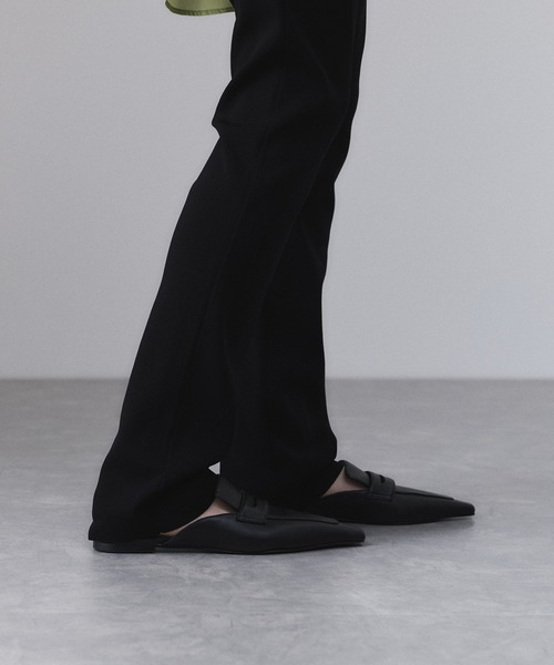 ADAM ET ROPE'（アダムエロペ）の「【接触冷感】キュプラニットスリムパンツ（その他パンツ・レディース・ブラック・36/38）」の10枚目の写真