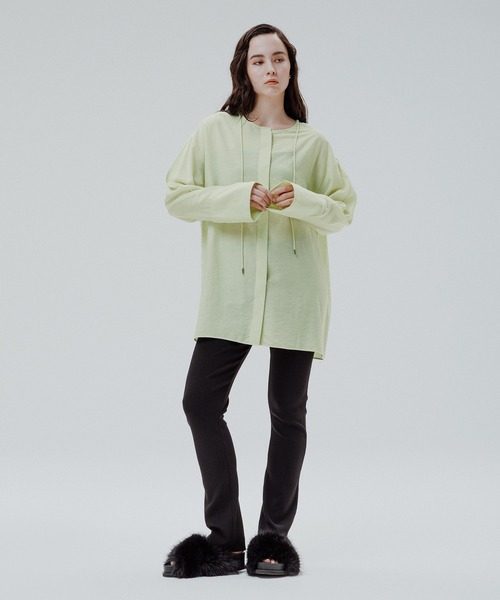 ADAM ET ROPE'（アダムエロペ）の「【接触冷感】キュプラニットスリムパンツ（その他パンツ・レディース・ブラック・36/38）」の16枚目の写真