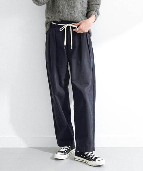 URBAN RESEARCH Sonny Label（アーバンリサーチサニーレーベル）の「3/2WORKS ツータックチノパンツ（その他パンツ・レディース・ベージュ/ネイビー・SMALL/MEDIUM/LARGE）」の10枚目の写真