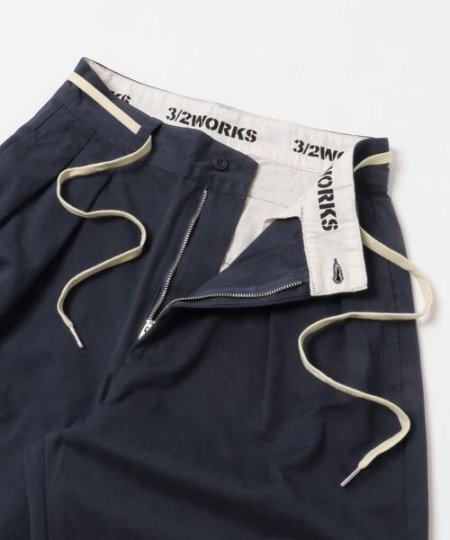 URBAN RESEARCH Sonny Label（アーバンリサーチサニーレーベル）の「3/2WORKS ツータックチノパンツ（その他パンツ・レディース・ベージュ/ネイビー・SMALL/MEDIUM/LARGE）」の15枚目の写真