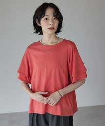 フリルスリーブカットソー