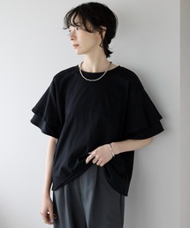 フリルスリーブカットソー