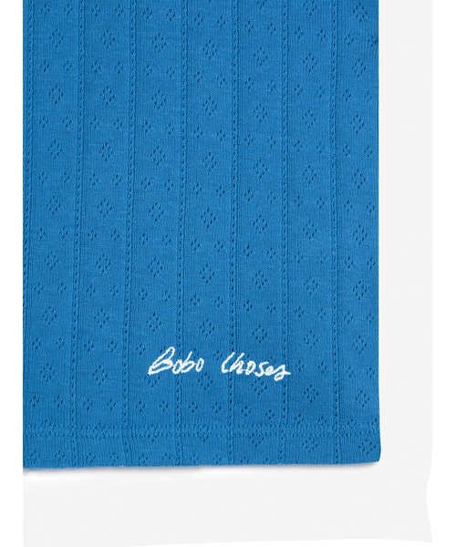 BOBO CHOSES(ボボショーズ)の「Openwork turtle neck T-shirt(Tシャツ/カットソー・レディース・ブルー・S/M/XL/L/XS)」の3枚目の写真