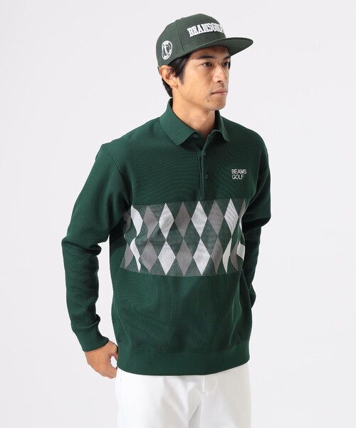 BEAMS GOLF ORANGE LABEL L 長袖 モックネックシャツ 新品未使用BEAMS
