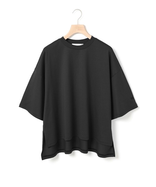MARMARMAR（マーマーマー）の「MARMARMAR クルーネックワイドTシャツ（Tシャツ/カットソー・レディース・ブルー/オフホワイト/ブラック/ライトグレー/ブラック系その他/ブルー系その他3・FREE）」の2枚目の写真