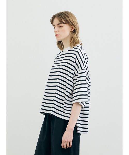 MARMARMAR（マーマーマー）の「MARMARMAR クルーネックワイドTシャツ（Tシャツ/カットソー・レディース・ブルー/オフホワイト/ブラック/ライトグレー/ブラック系その他/ブルー系その他3・FREE）」の18枚目の写真