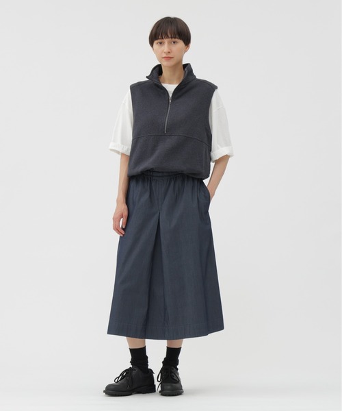 【MHL. 】VINTAGE COTTON PLAINWEAVE／スカート MHL.（エムエイチエル）の「VINTAGE COTTON PLAINWEAVE