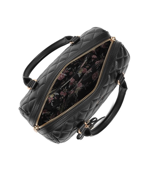 dazzlin（ダズリン）の「【dazzlin/ダズリン】キルティング　リボンキーチャーム付ボストンバッグ／500mlペットボトル収納可（ボストンバッグ・レディース・ブラック/ピンク/アイボリー/ミント・FREE）」の18枚目の写真