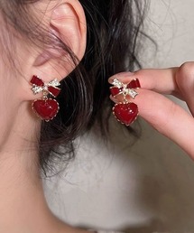 ハートデザインピアス